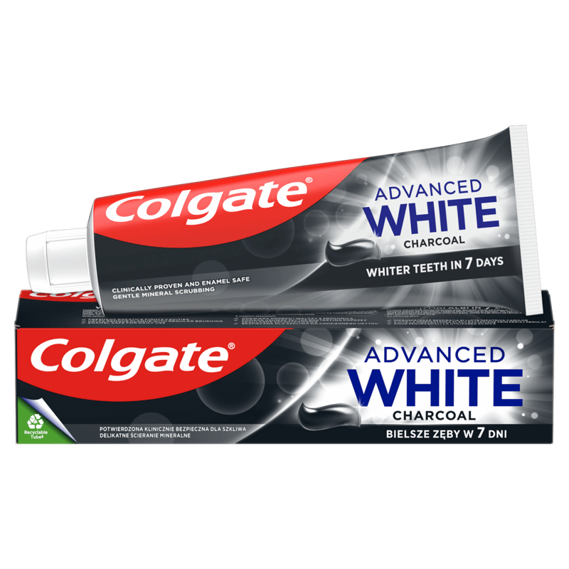 Colgate Advanced whitening toothpaste charcoal