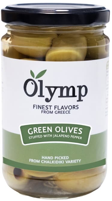 Olymp Zelené olivy s jalapeňo