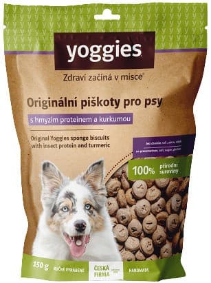 Yoggies Gluten-free biscuits with insect protein and turmeric