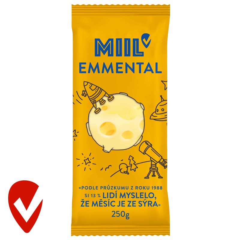 Miil Emmental 45% bloček