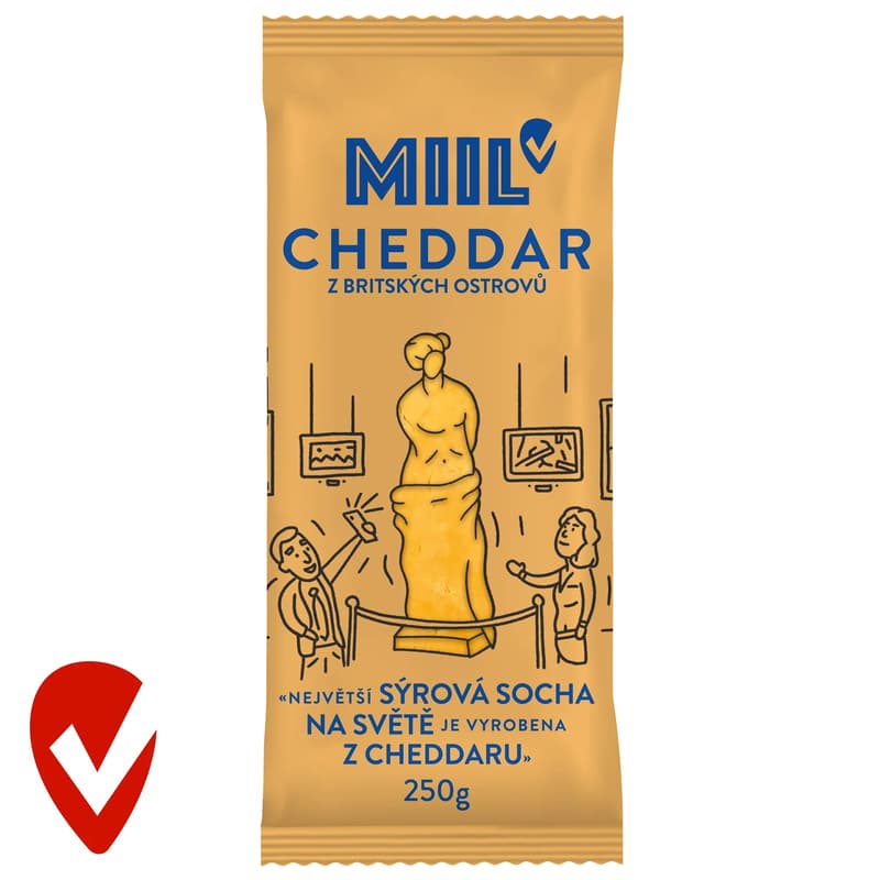 Miil Cheddar 51% bloček