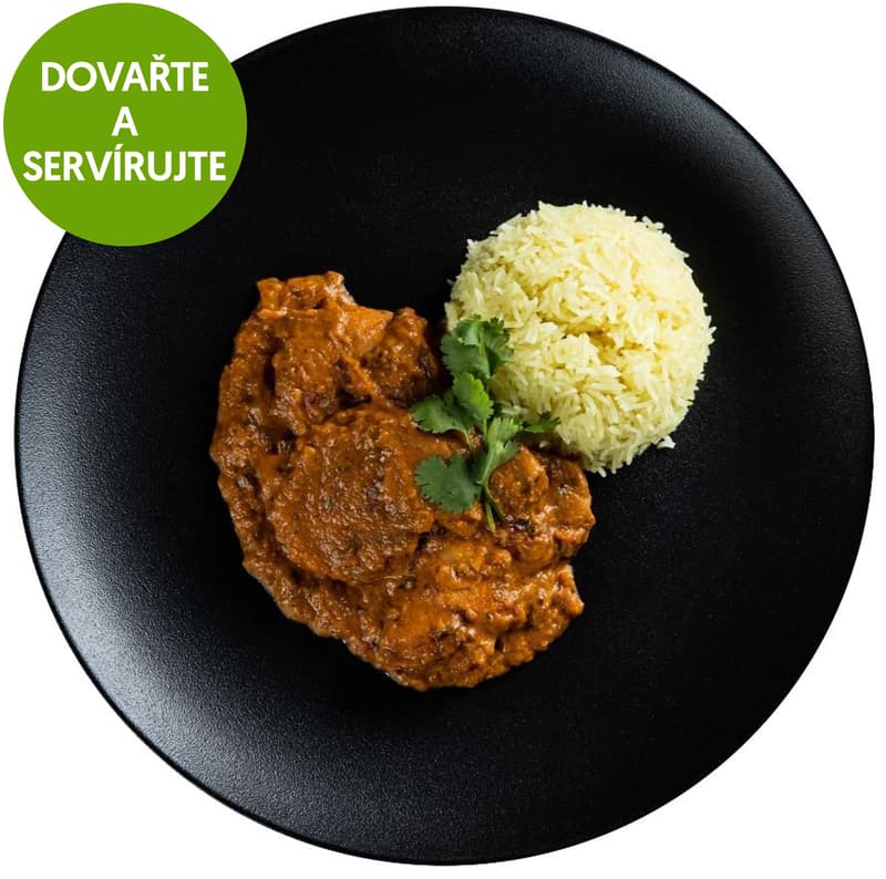 Chicken tikka masala with saffron rice by Mahavir Kanswala