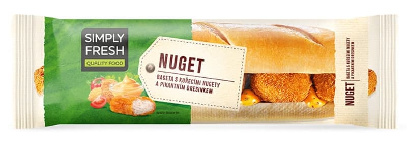 Simply Fresh Nuget baguette with chicken nuggets 