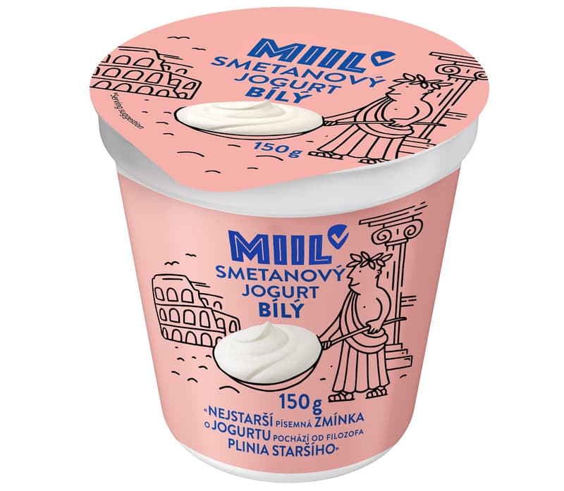 Miil Smetanový jogurt bílý 10 % tuku