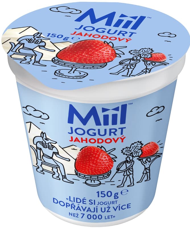Miil Krémový jogurt jahodový