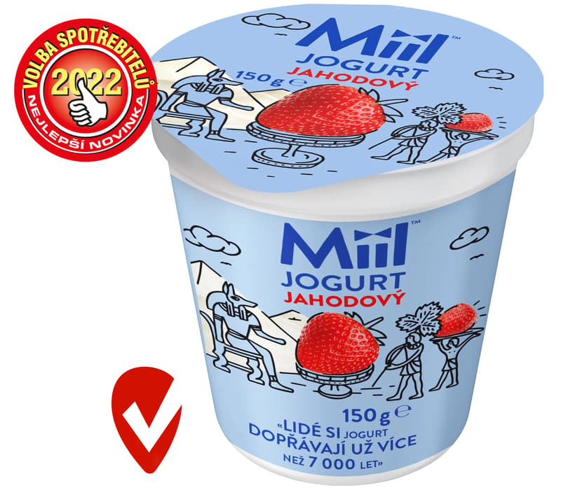 Miil Krémový jogurt jahodový
