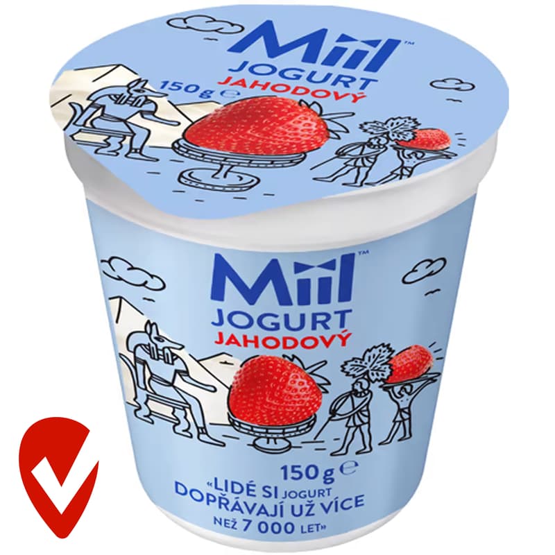Miil Krémový jogurt jahodový