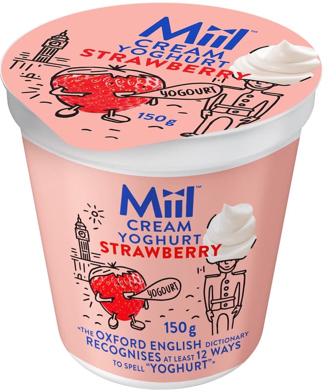 Miil Smetanový jogurt jahodový