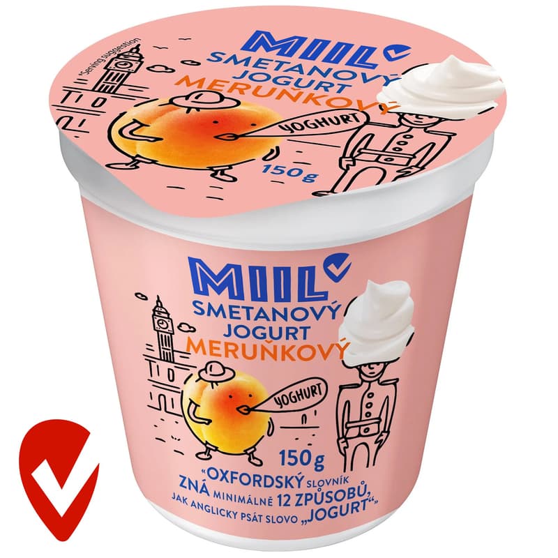 Miil Smetanový jogurt meruňkový