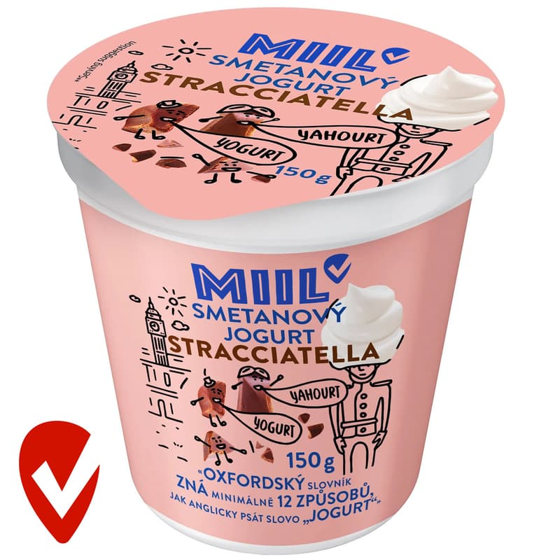 Miil Smetanový jogurt stracciatella