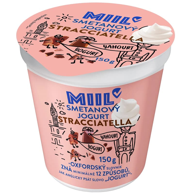 Miil Smetanový jogurt stracciatella