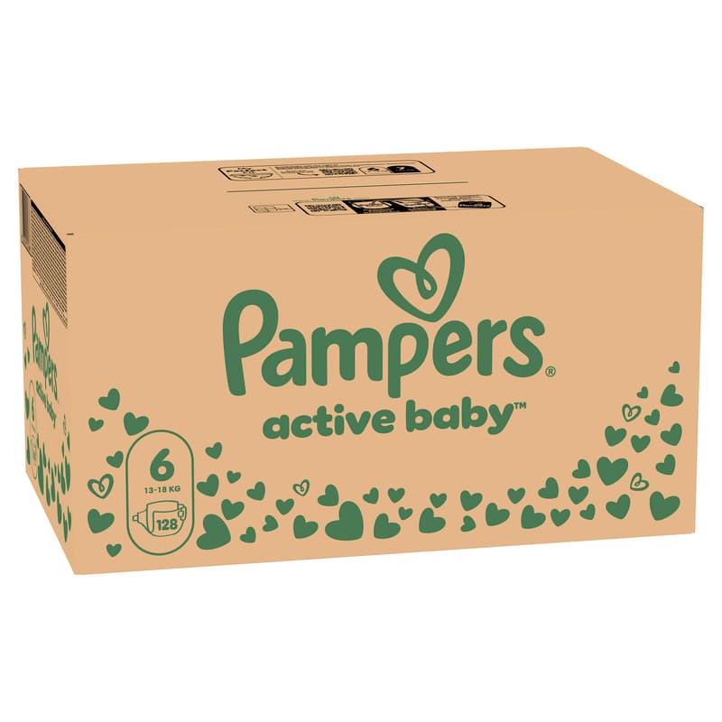 Pampers Active baby jednorázové plenky 6 (13–18 kg)