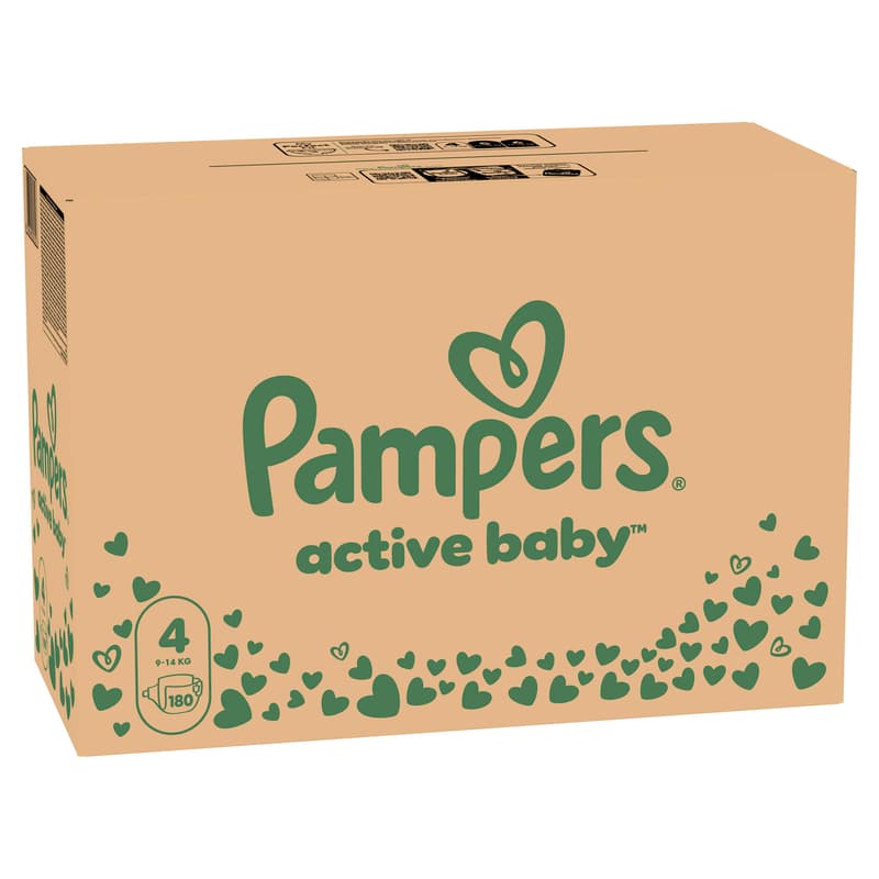 Pampers Active baby jednorázové plenky 4 (9–14 kg)