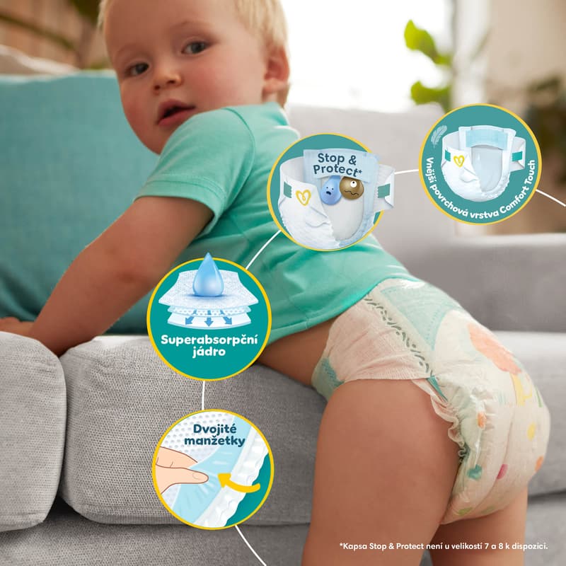 Pampers Active baby jednorázové plenky 4 (9–14 kg)