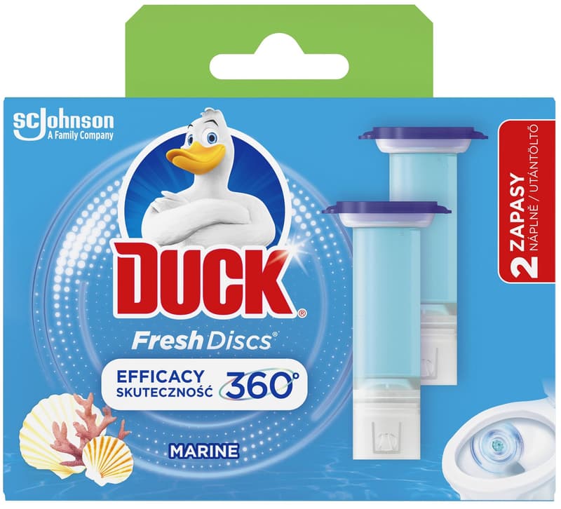 Duck Fresh Discs duo Toilet cleaner Marine 2 × 36 ml
