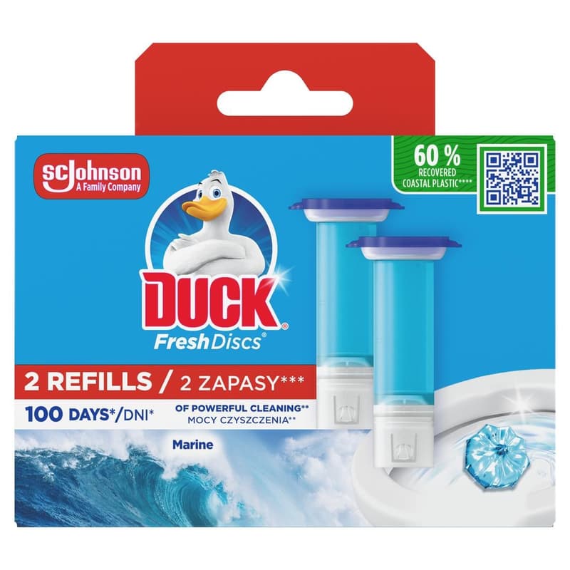 Duck Fresh Discs duo Toilet cleaner Marine 2 × 36 ml