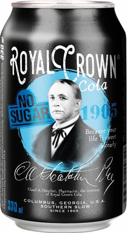 Royal Crown Cola no sugar sheet metal