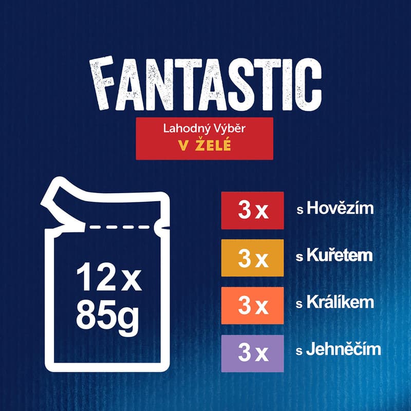 Felix Fantastic Meat selection in jelly (12x85g)