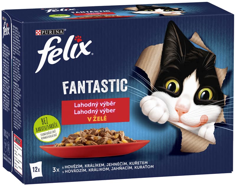Felix Fantastic Meat selection in jelly (12x85g)