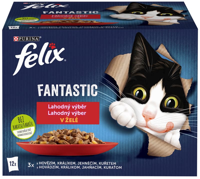 Felix Fantastic Meat selection in jelly (12x85g)