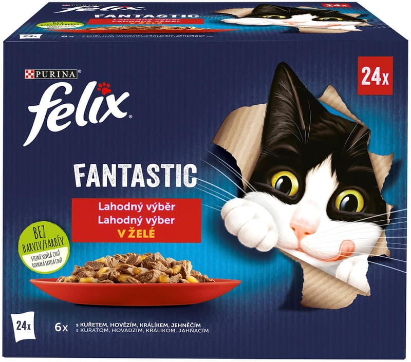 Felix Fantastic Meat selection in jelly (24x85g)