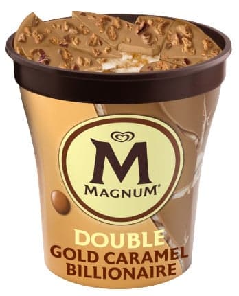 Magnum Caramel Gold Billionaire zmrzlina v kelímku