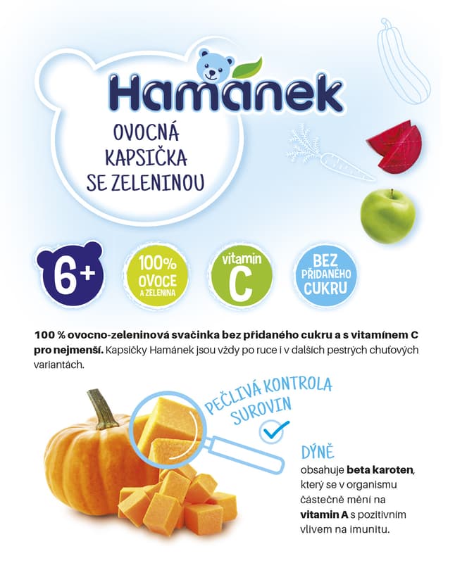 Hamánek Fruit pouch apple and pumpkin