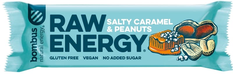 Bombus Raw energy salty caramel & peanuts