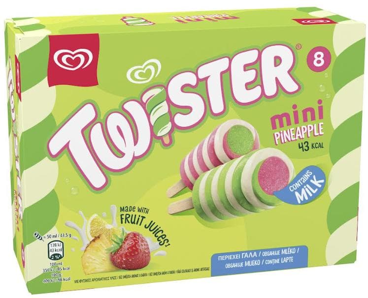 Algida Twister mini max 8×50 ml
