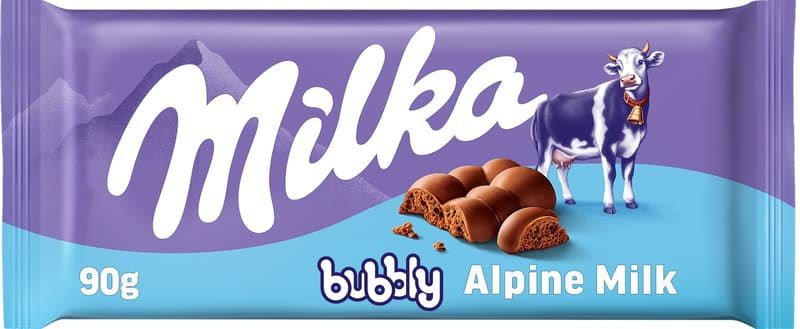 Milka Bubbly milk chocolate with bubbles
