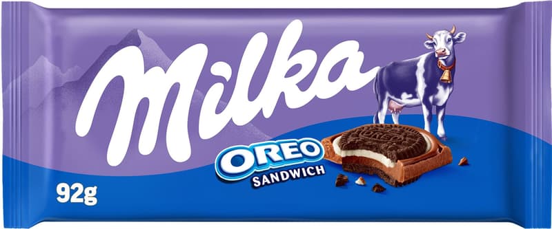 Milka čokoláda OREO Sandwich mléčná čokoláda a sušenky