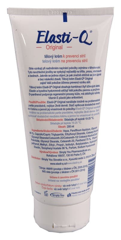 Elasti-Q Original krém k prevenci strií 200 ml