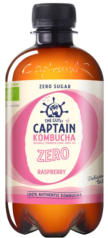 Captain Kombucha Bio Zero Raspberry