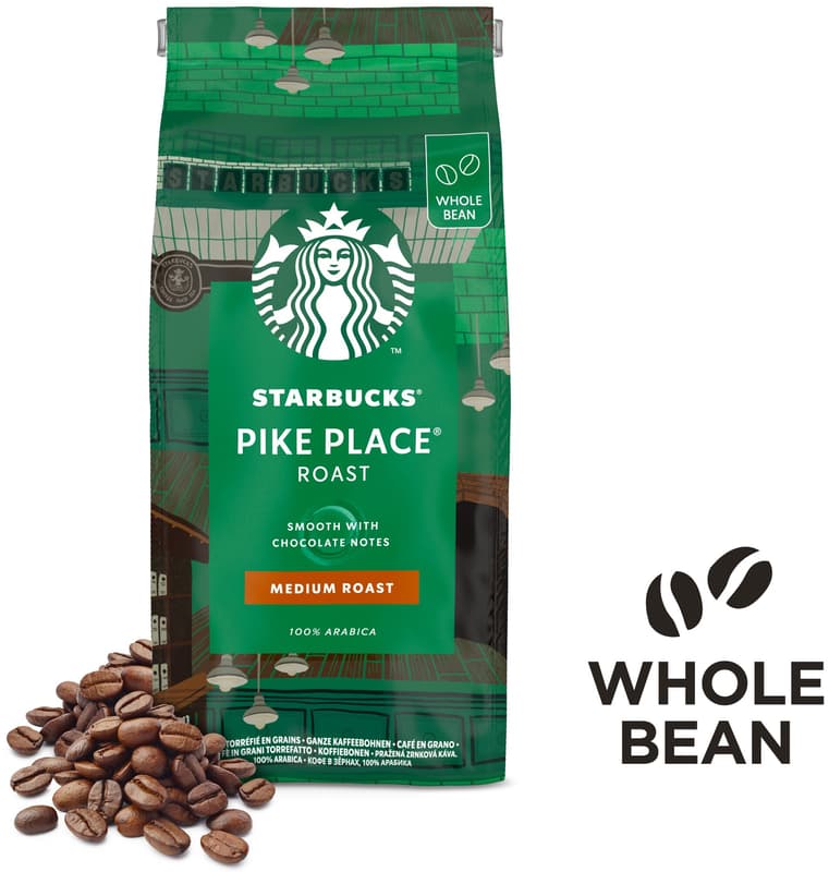 Starbucks Pike Place Espresso Roast zrnková káva