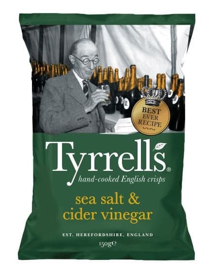 Tyrrells Potato chips with sea salt and wine vinegar