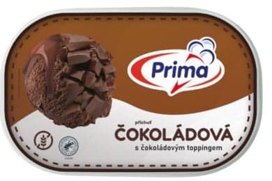 Prima Čokoládová zmrzlina s čokoládovým toppingem