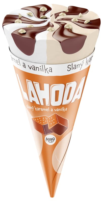 Miamo Lahoda vanilla and salted caramel cone
