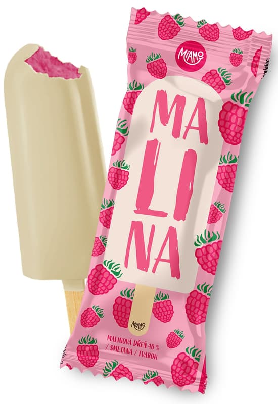 Miamo Raspberry in white coating