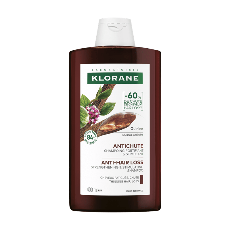 KLORANE Šampon chinin a BIO protěž alpská 400ml