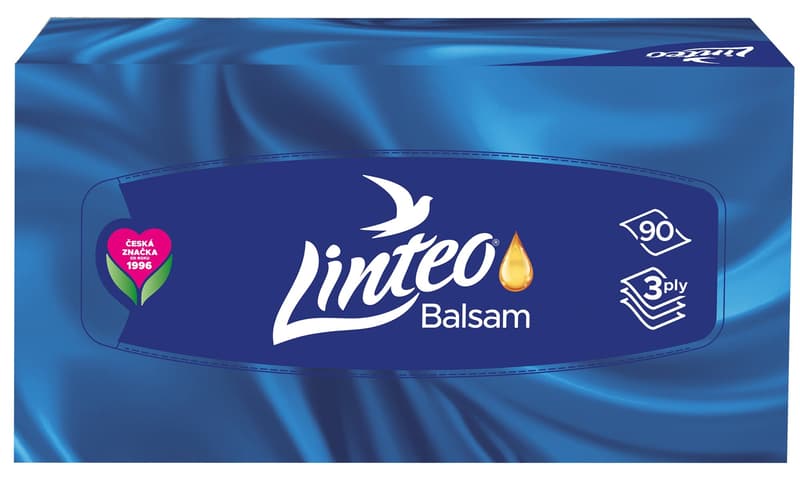 Linteo Paper handkerchiefs with balm 3-layer box