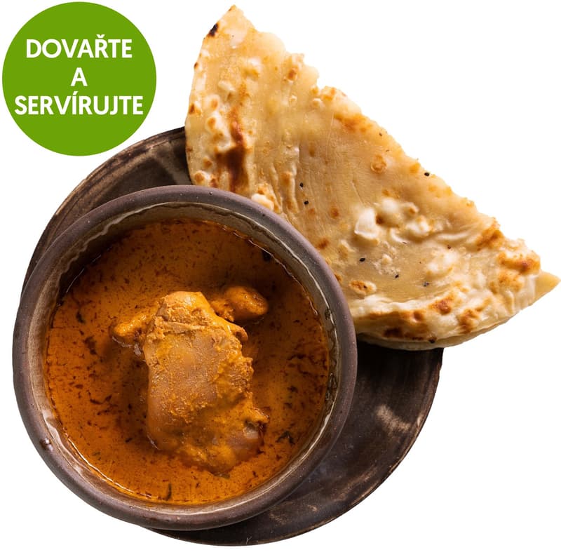 Butter Chicken with Naan Bread by Mahavir Kanswala