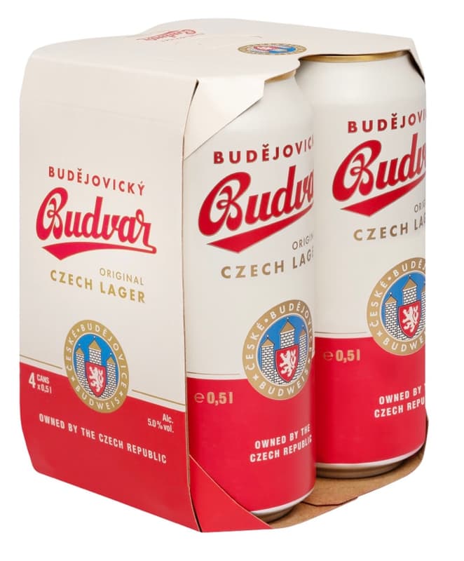 Budweiser Budvar Original 4×0.5 l can