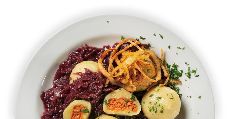 Forky's Potato dumplings with smoked meat