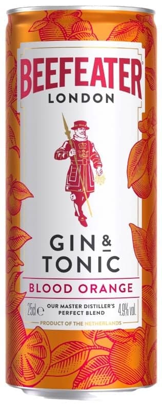 Beefeater Blood orange with tonic 4,9% vol.