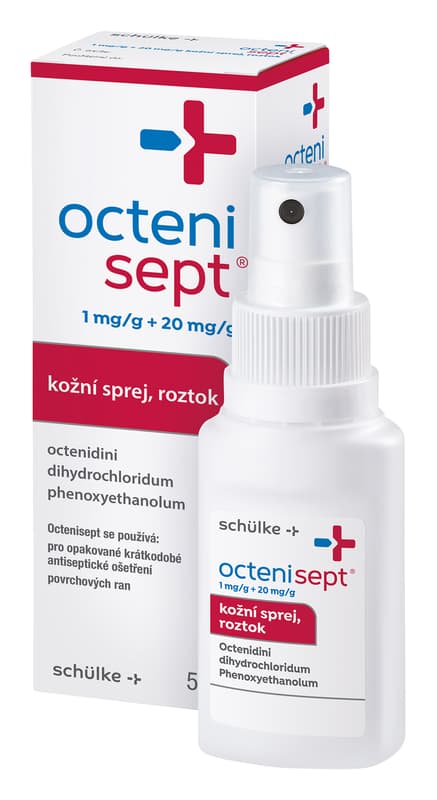 OCTENISEPT 1MG/G+20MG/G Kožní sprej, roztok 1X50ML