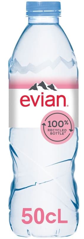 Evian rPet 100% natural mineral water