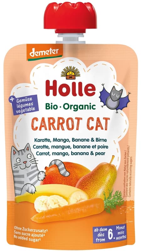 Holle BIO Kapsička mrkev, mango, banán a hruška