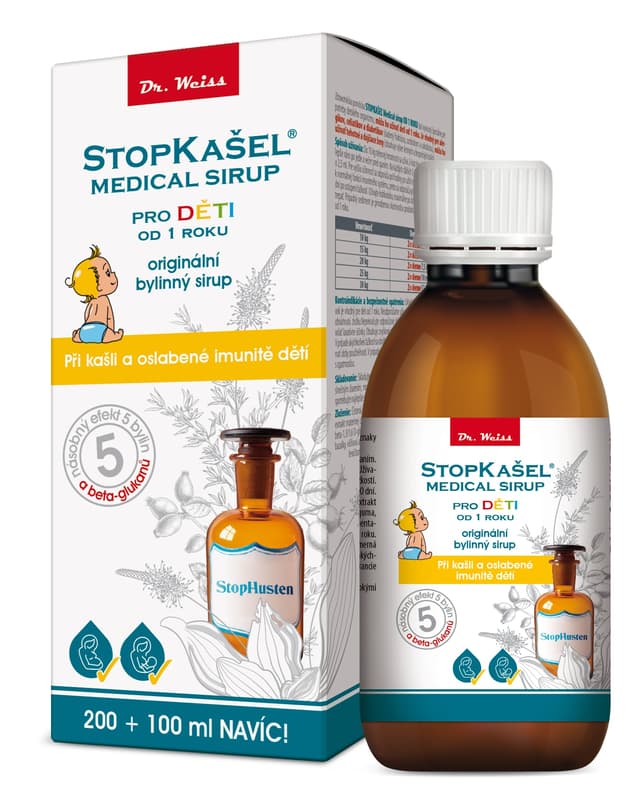 STOPKASEL Medical syrup FROM 1 YEAR 200+100ml MORE