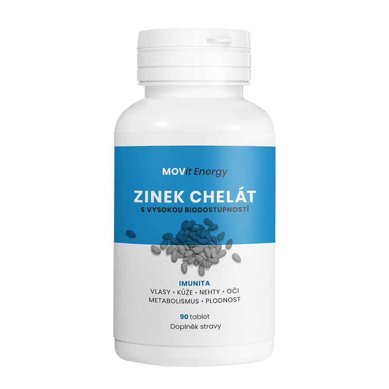 MOVit Zinek Chelát 15 mg tbl.90