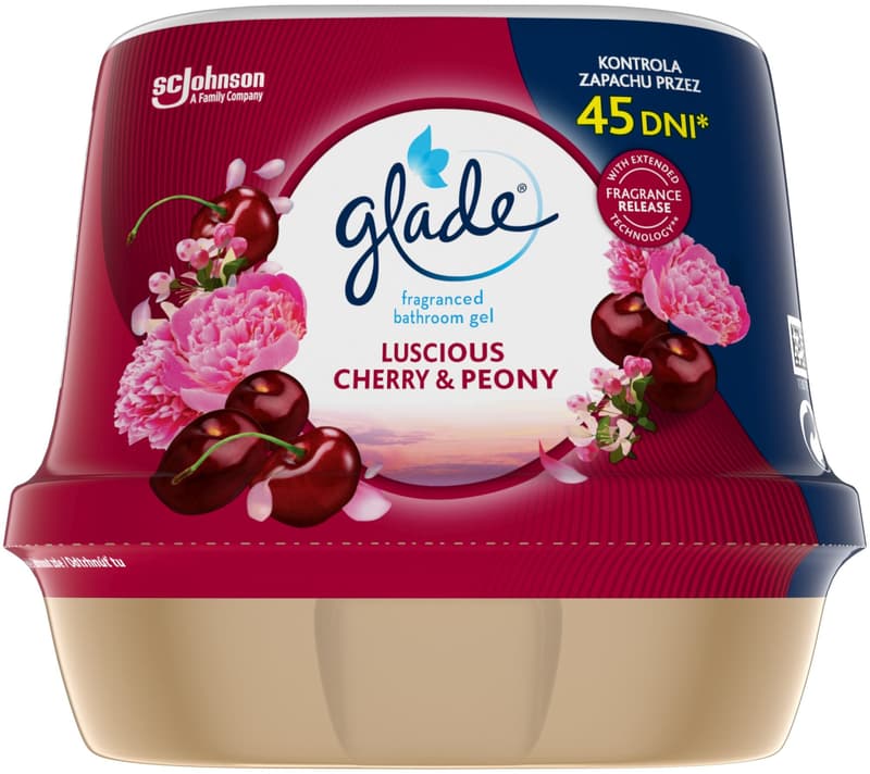 Glade Fragrant bathroom gel luscious cherry & peony